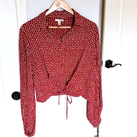 ✨NWT Amuse Society Woven Camille Top - Picture 1 of 7